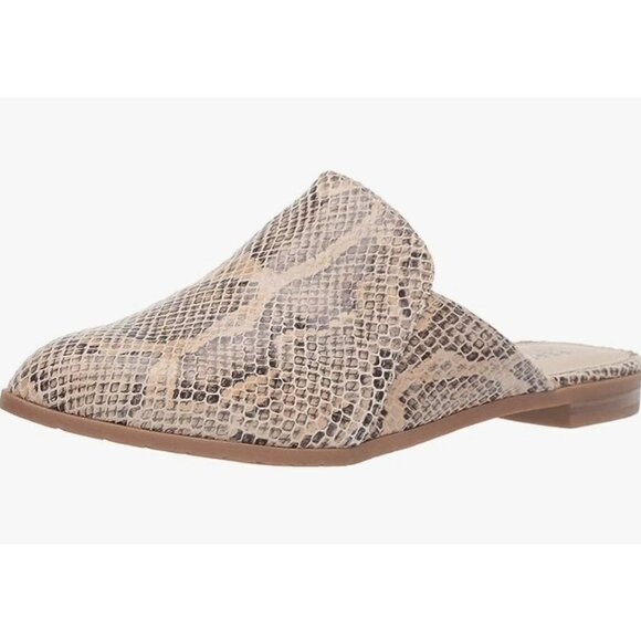 Kenneth Cole Reaction Ruthie 2 Slip On Mules Flats Snake Print Sz 7 - Picture 1 of 16